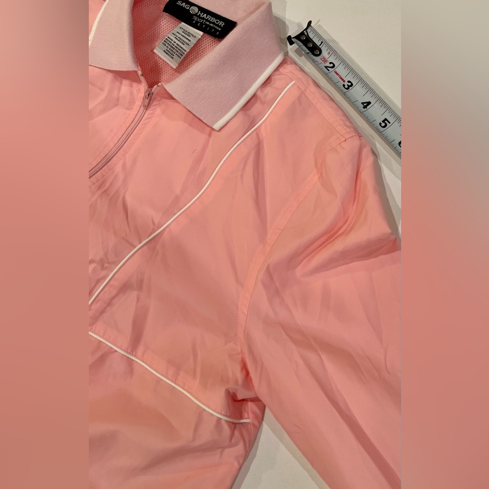 Sag Harbor Petite Medium Pink Women's Jacket Tennis Pickleball Sport - Picture 10 of 13